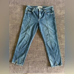 AMO Women's Blue Ankle Jeans - Pixie Charish